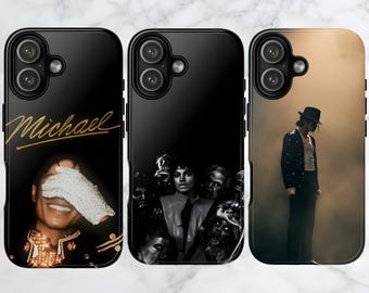 Michael Jackson Phone Case Music Singer Cover for iPhone 17Pro, 16, 15, 14, 13, 12, 11, Samsung S25, S24, S23, A16, A35, A55, Pixel 10, 9, 8