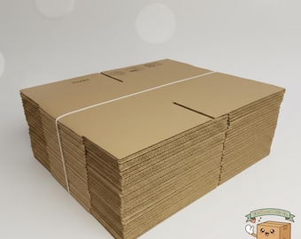 5x4x4 25ct Corrugated Shipping Box | Small Cardboard Packaging Box | Kraft Mailer Box for Small Business