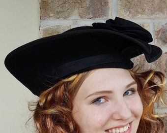 VTG Black Wool Hat Designed by Sylvia New York St. Louis - Etsy display picture 1