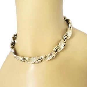 Vintage Lisner Necklace Adjustable Choker Necklace Gold Costume Jewelry 1940s
