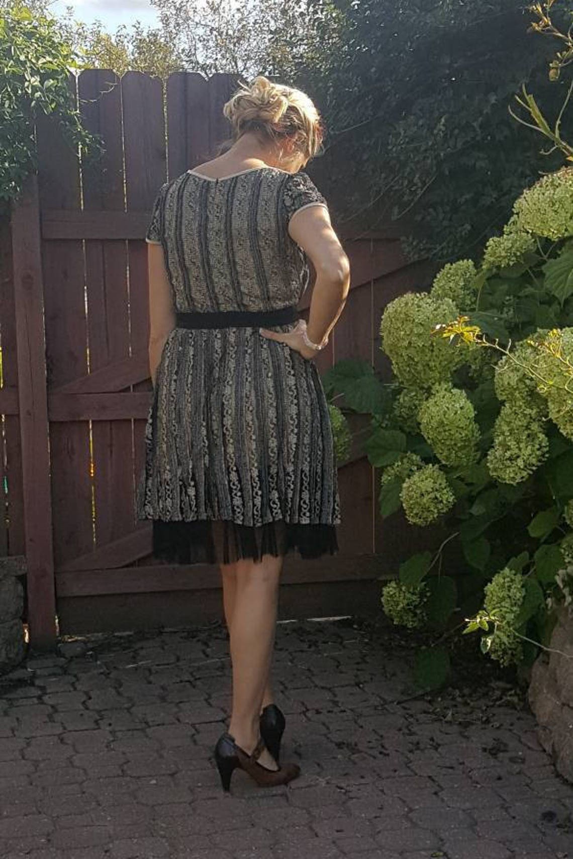 Wedding Guest Dress Babydoll Dress for Women Size Large Lace Etsy