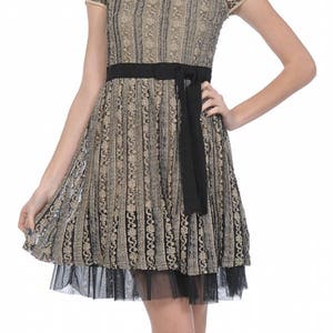 Wedding Guest Dress, Babydoll Dress for Women Size Large Lace Dress