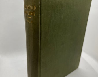 Rudyard Kipling Volume II 2, The Light That Failed, Plain Tails From the Hills Hard Cover Book Vintage Books