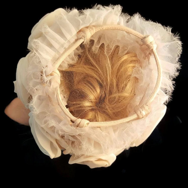 Vintage Fascinator Hat Unique Fascinator Tea Party Hat Pink Etsy