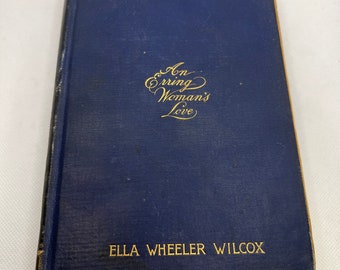 1892 First Edition An Erring Woman's Love, Ella Wheeler Wilcox, Poetry Books, Poetry Gifts