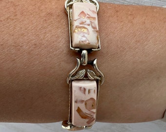 CORO Confetti Thermoset Bracelet Vintage 50s Jewelry, Bracelets For Women Pin Up Jewelry, Copper Celestial Jewelry