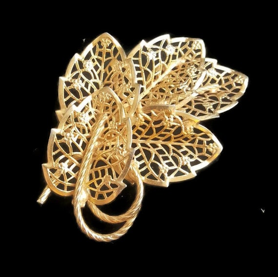 Judy Lee Brooch, Filigree Brooch, Filigree Jewelr… - image 4