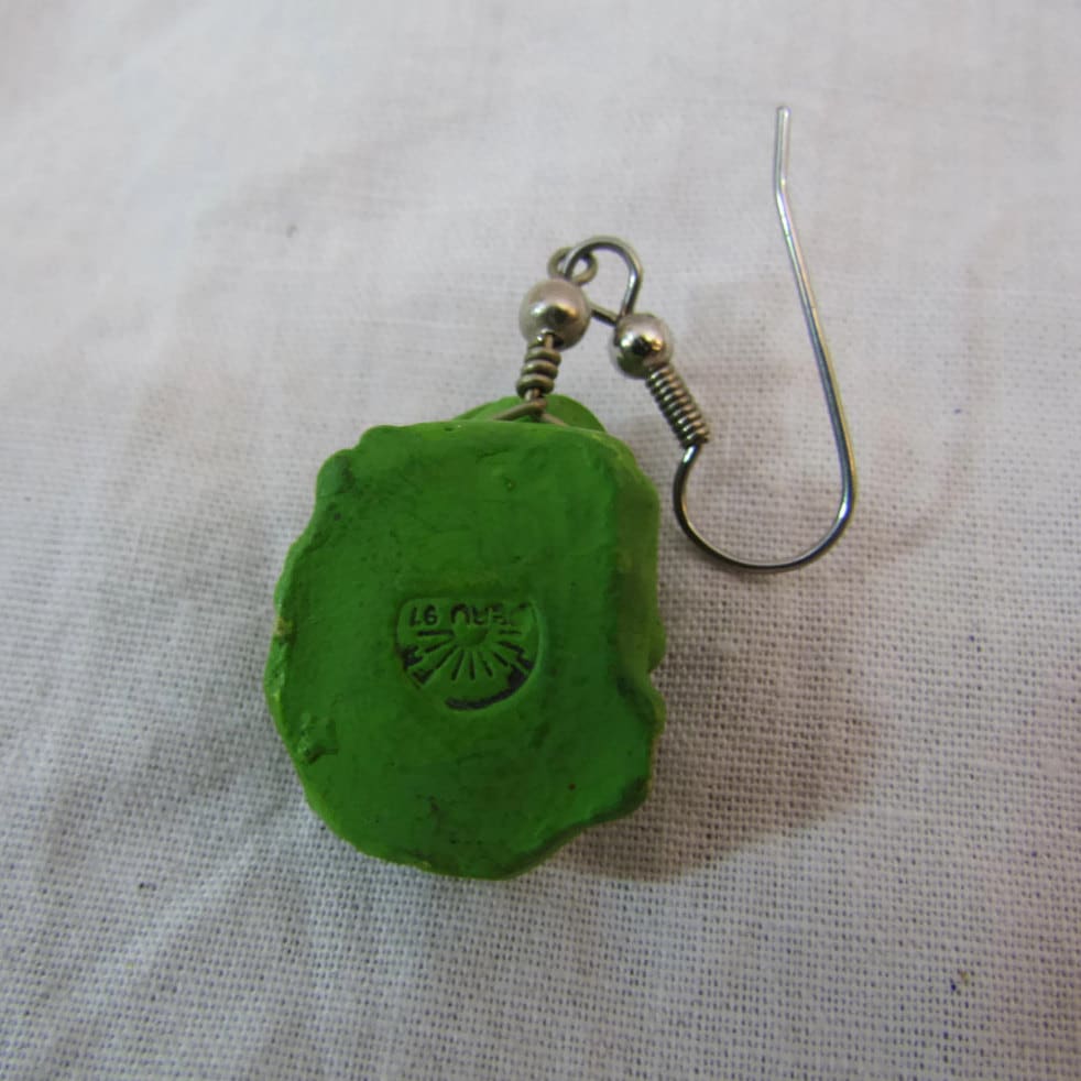 Vintage rana orecchini firmati 1980 orecchini Dangle, Donne, Gioielli rana, Gioielli verdi, Orecchini goccia, Gioielli della foresta pluviale, regali per le ragazze - Italia
