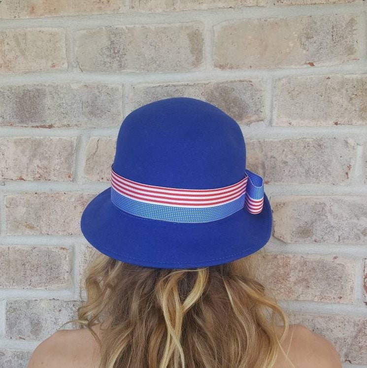 Blue Nordstrom Hat, Hats Women, Nordstrom, Italy, Blue, Cloche, Cloche Hat, Red White and Blue, Hats, For Women, For Girls