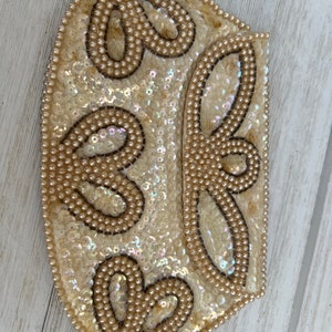 Bolso de baile vintage, bolso de boda con cuentas, bolsos de boda de satén con perlas, bolsos de novia de los años 20, bolso Art Deco, bolsos con cuentas, bolso de mano para dama de honor