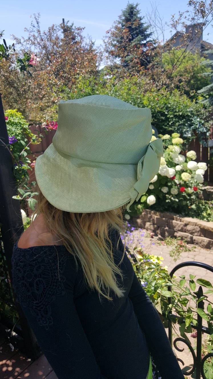 light green wedding hats