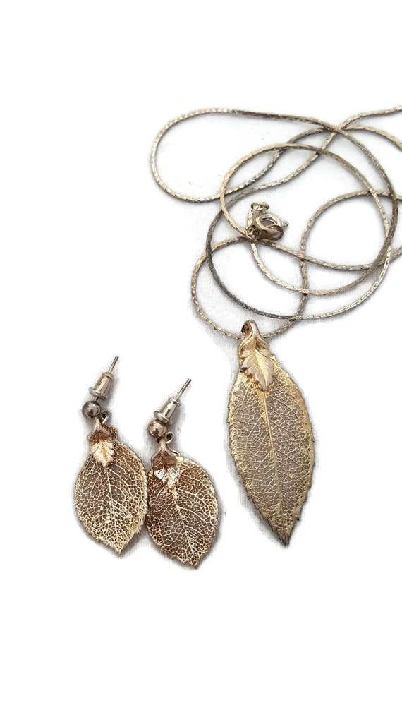 Lightweight Leaf Jewelry, Jewelry Set, Leaf Neckla