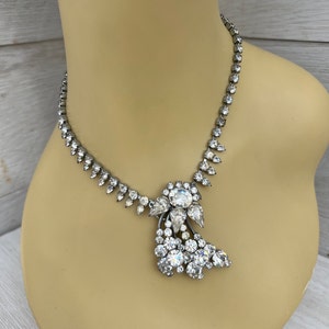 Rhinestone Necklace, Bridal Jewelry, Vintage, Bride, Bridal, Crystal Necklace, Chunky, Necklaces Antique, Wedding Jewelry, Bogoff Jewelry