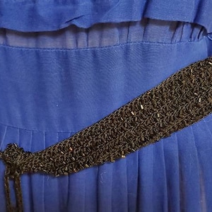Schwarzer Perlengürtel Damen Perlengürtel, Perlengürtel für Kleid