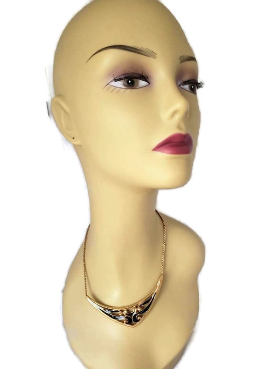 Trifari Necklace Vintage Gold Snake Chain Necklac… - image 5
