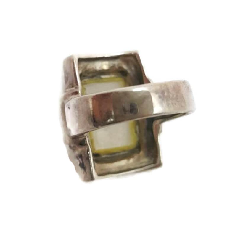 Sterling Marcasite Ring of Mother of Pearl Ring MOP Antique Ring Sterling Silver Size 6 Vintage Jewelry Gifts For Her Gi