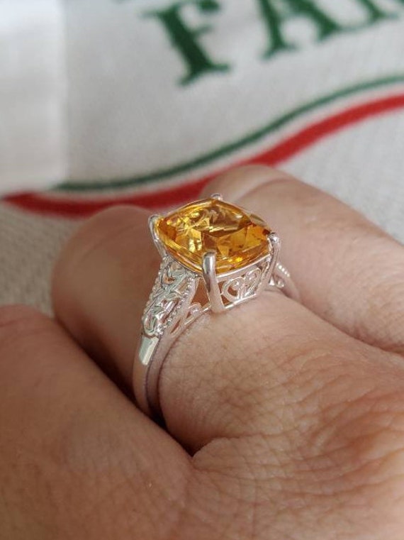 3 carat citrine ring deals