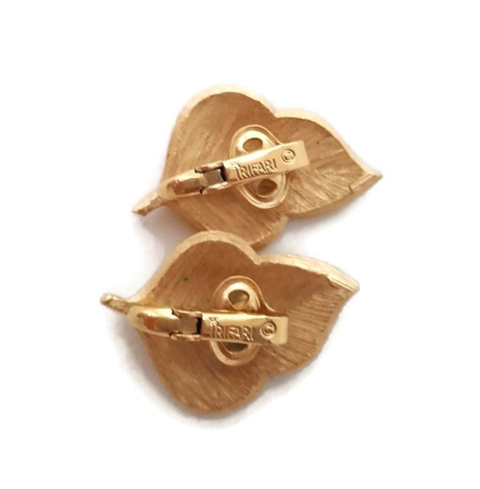 Trifari Leaf Earrings