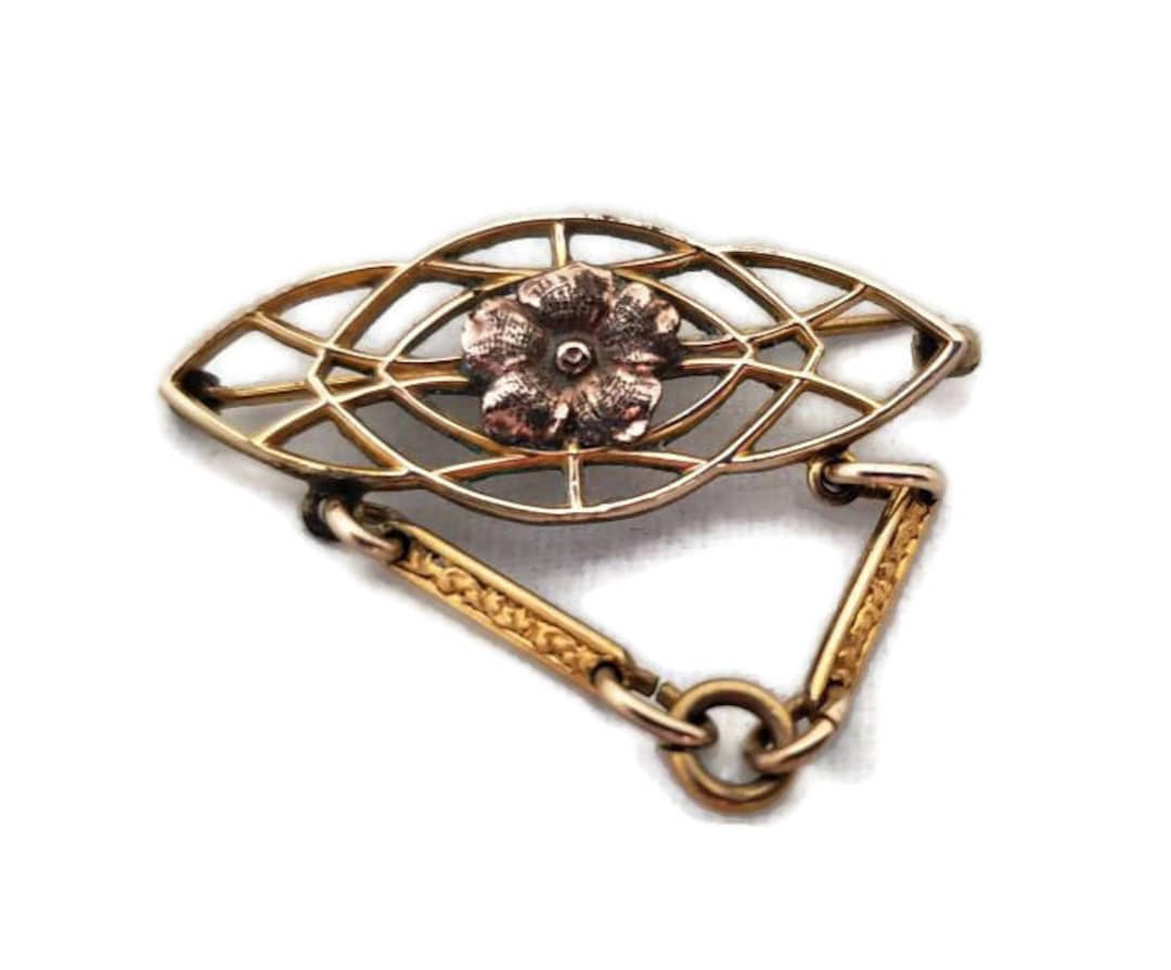 1900s J.M.F Fisher Co Antique Brooch Pin Art Nouveau Early Etsy