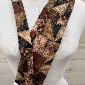 Made in Italy Silk Tie,  X-long Necktie, Neckties Geometric for Men, Vintage Necktie, gifts