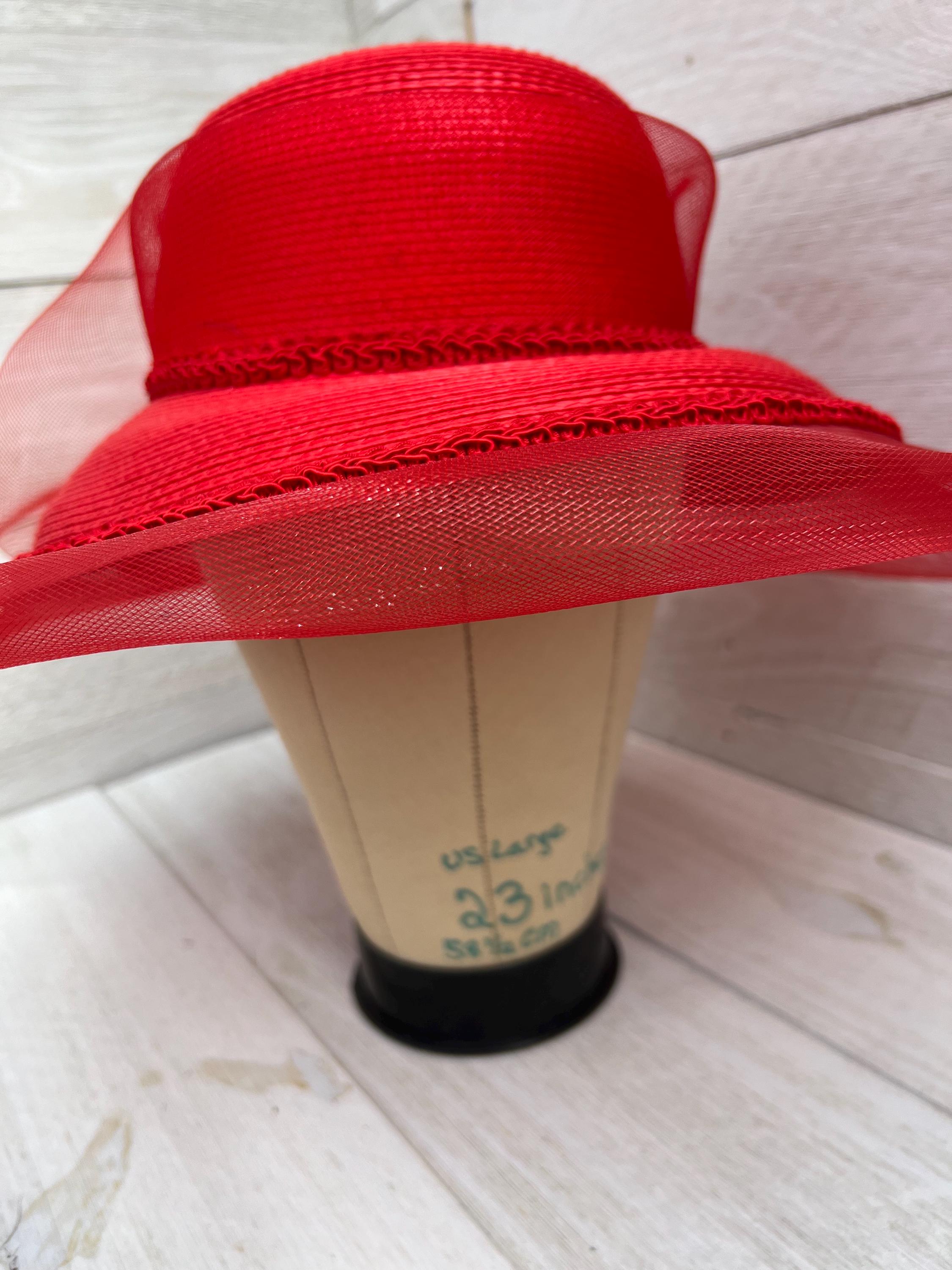 Oversized Vintage 90’s Sun Hat Vintage Wide-Brim Sun Hat | Cool Wavy Weave main image 4