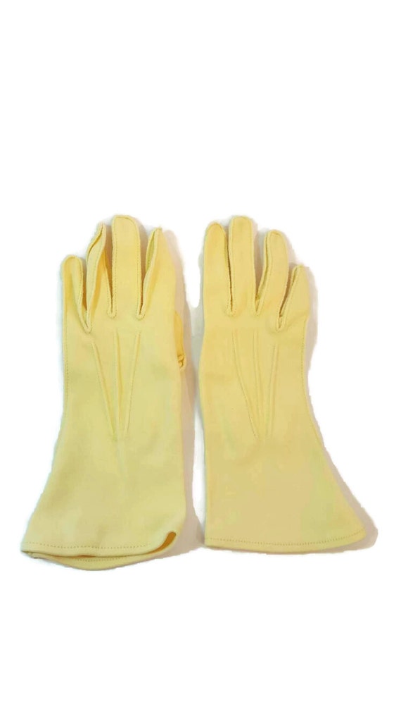 Dress Gloves, Gloves, Women's Gloves, Buttery Yel… - image 5