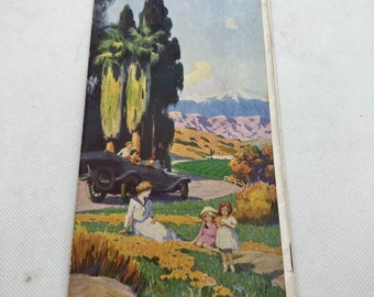 Early 1900s Travel Guide Sunny Southern California , Vintage Booklet Brochure Pamphlet, Guide to California with Pictures