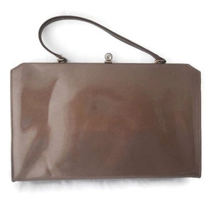 Bolso de mano de piel de charol de bronce, bolso de mano, bolsos grandes y monederos, bolsos retro vintage, carteras, bolsos para mujer