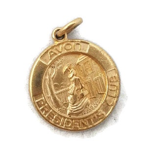 1984 Avon Tribute Pendant, Avon Presidents Club, Avon Advertisement, Avon Jewelry, Avon Vintage Jewelry