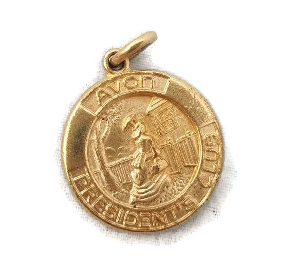 1984 Avon Tribute Pendant, Avon Presidents Club, Avon Advertisement, Avon Jewelry, Avon Vintage Jewelry