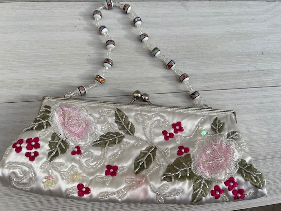 Evening Bag Clutch White Floral Clutches for Formals Prom Purse Wedding Clutch Fancy Bags and Purses Clutches Evening Bag Vintage Clutch Etsy UK