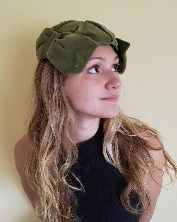 Green Fascinator Headband Hat, Fascinators, 1950s… - image 7