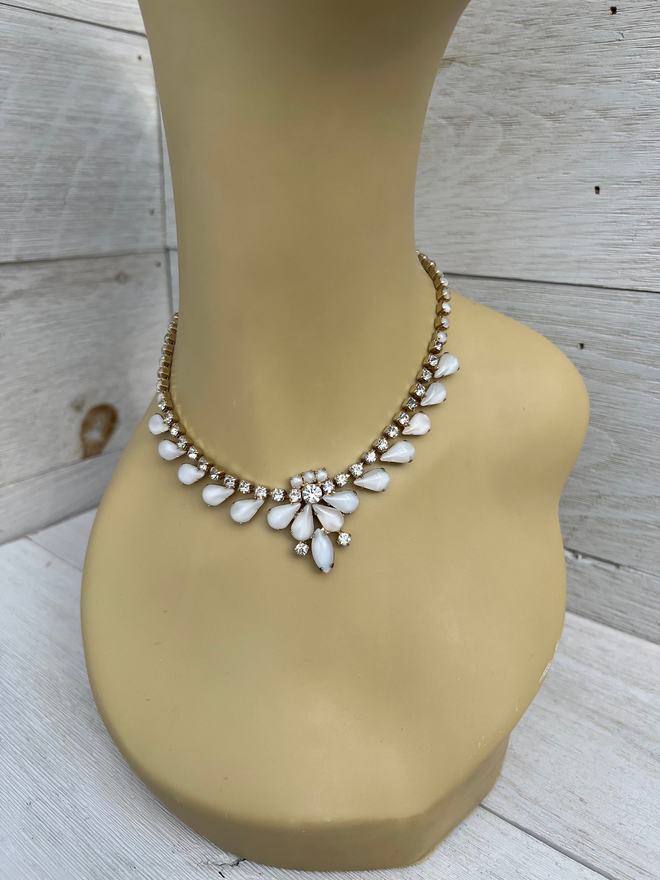 Joseph Warner Vintage Necklace Rare Designer Jewelry White Wedding Bridal Necklace, Warner Jewelry, Something Old, Wedding Jewelry - Etsy Joseph Warner Vintage Necklace Rare Designer Jewelry White Wedding Bridal Necklace, Warner Jewelry, Something Old, Wedding Jewelry - Etsy