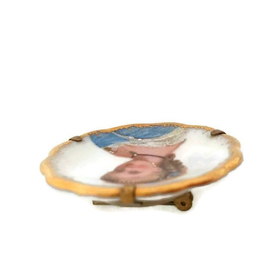 Limoges Brooch Antique Victorian Jewelry, Romanti… - image 2