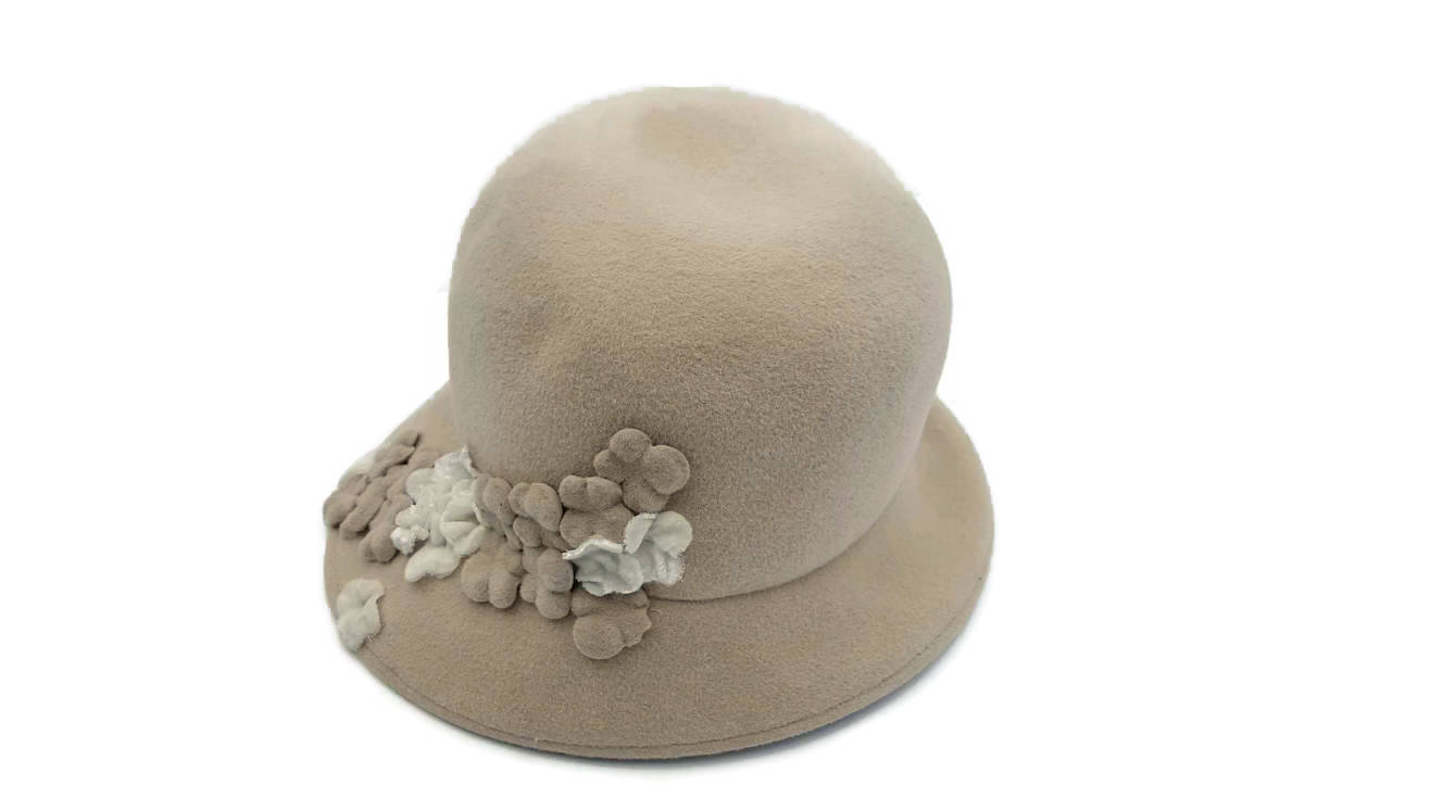 tan cloche hat