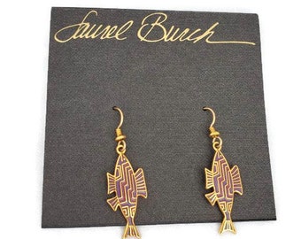 Laurel Burch Geometric Fish Earrings, Laurel Burch Earrings For Women Laurel Burch Jewelry