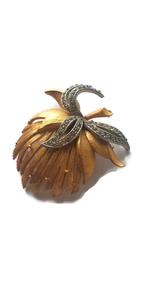 Florenza Brooch, Florenza Jewelry, Marcasite, Gold