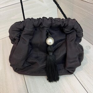 Vintage Bag Made by Richmark with original tags so new vintage Black Evening Bag Purse, Wedding Accessories, Formal