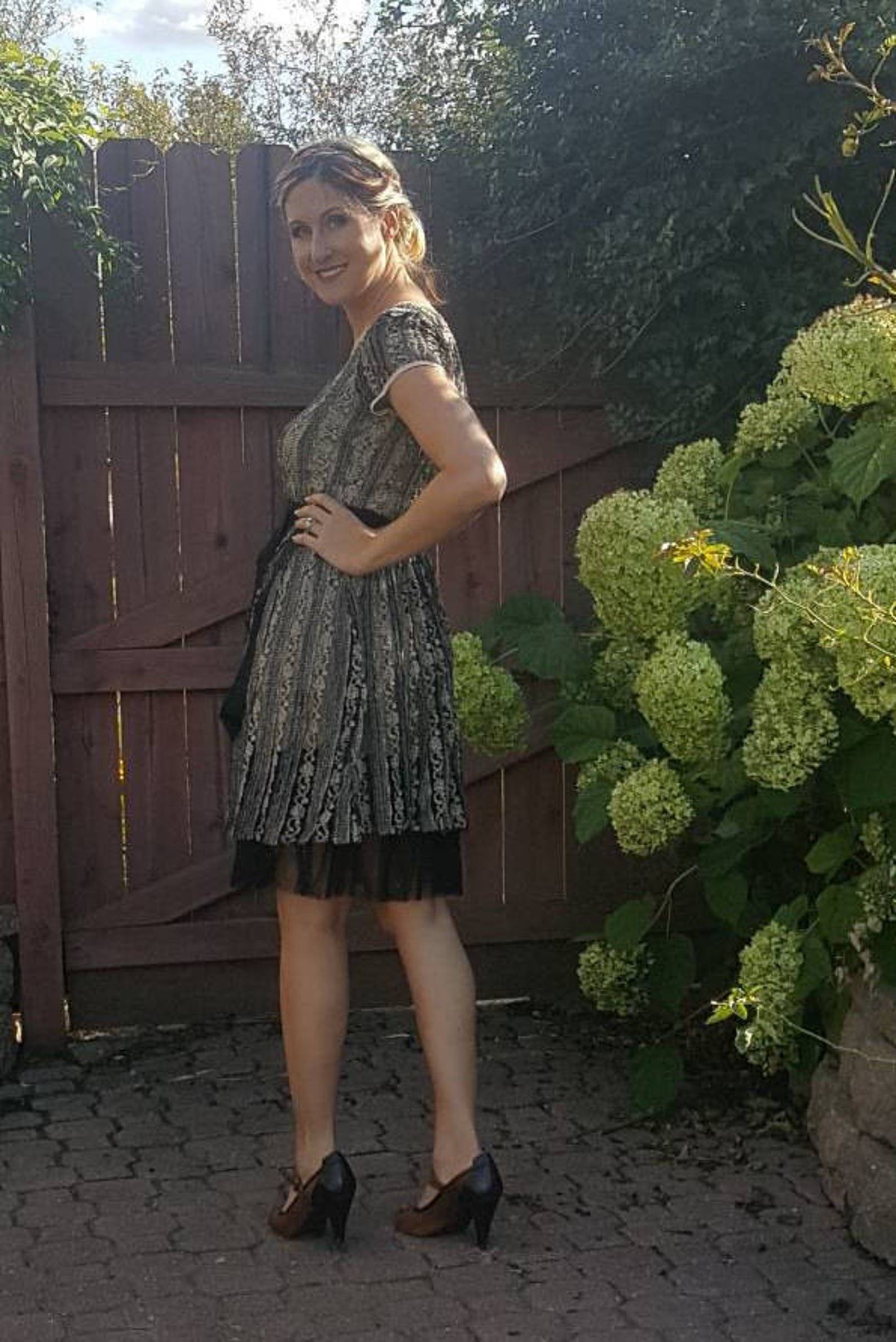 Wedding Guest Dress Babydoll Dress for Women Size Large Lace Etsy