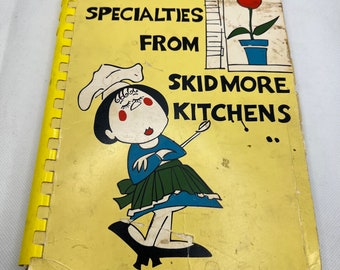 1964 Specialties From Skidmore Kitchens, Cookbook, Skidmore College, Vintage Cookbooks