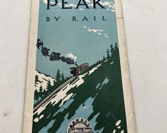 1903 Pikes Peak by Rail Brochure with Antique Photographs, Manitou, Vintage Brochures, Maps