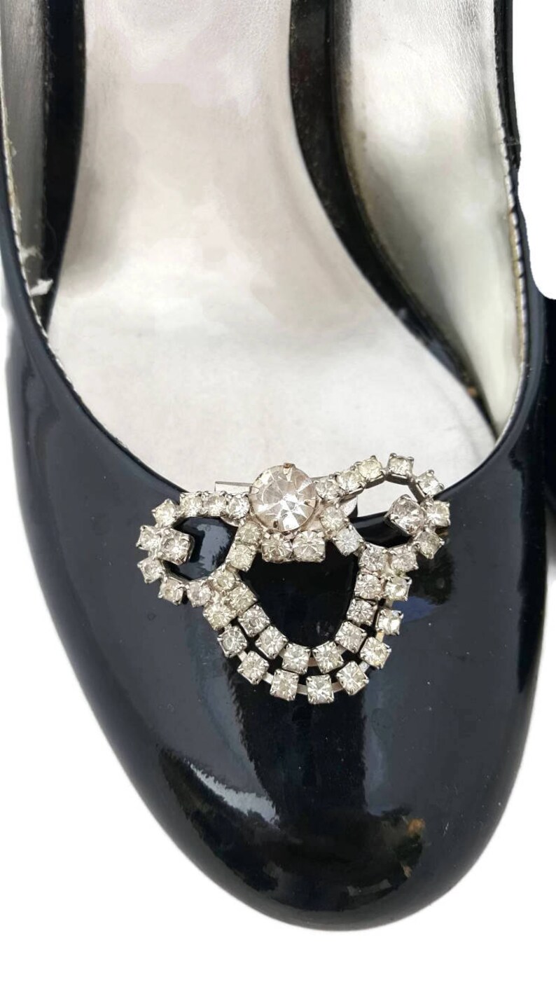 Shoe clips Vintage 1920s Shoe Clips Rhinestone Shoe Clips Etsy
