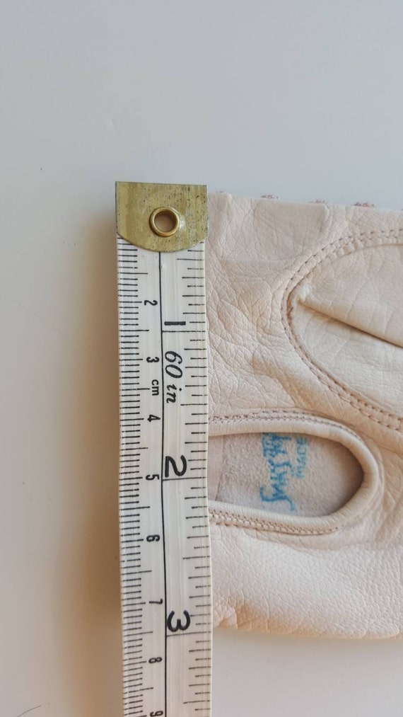 French Gloves Leather NWT Vintage White Leather G… - image 6