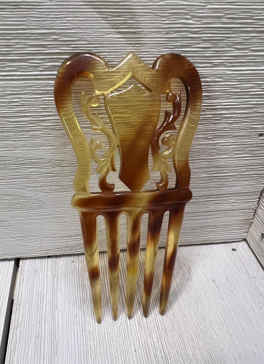 Hair Comb Victorian Carved Ornate 1920s Hair Combs Vintage Victorian ...
