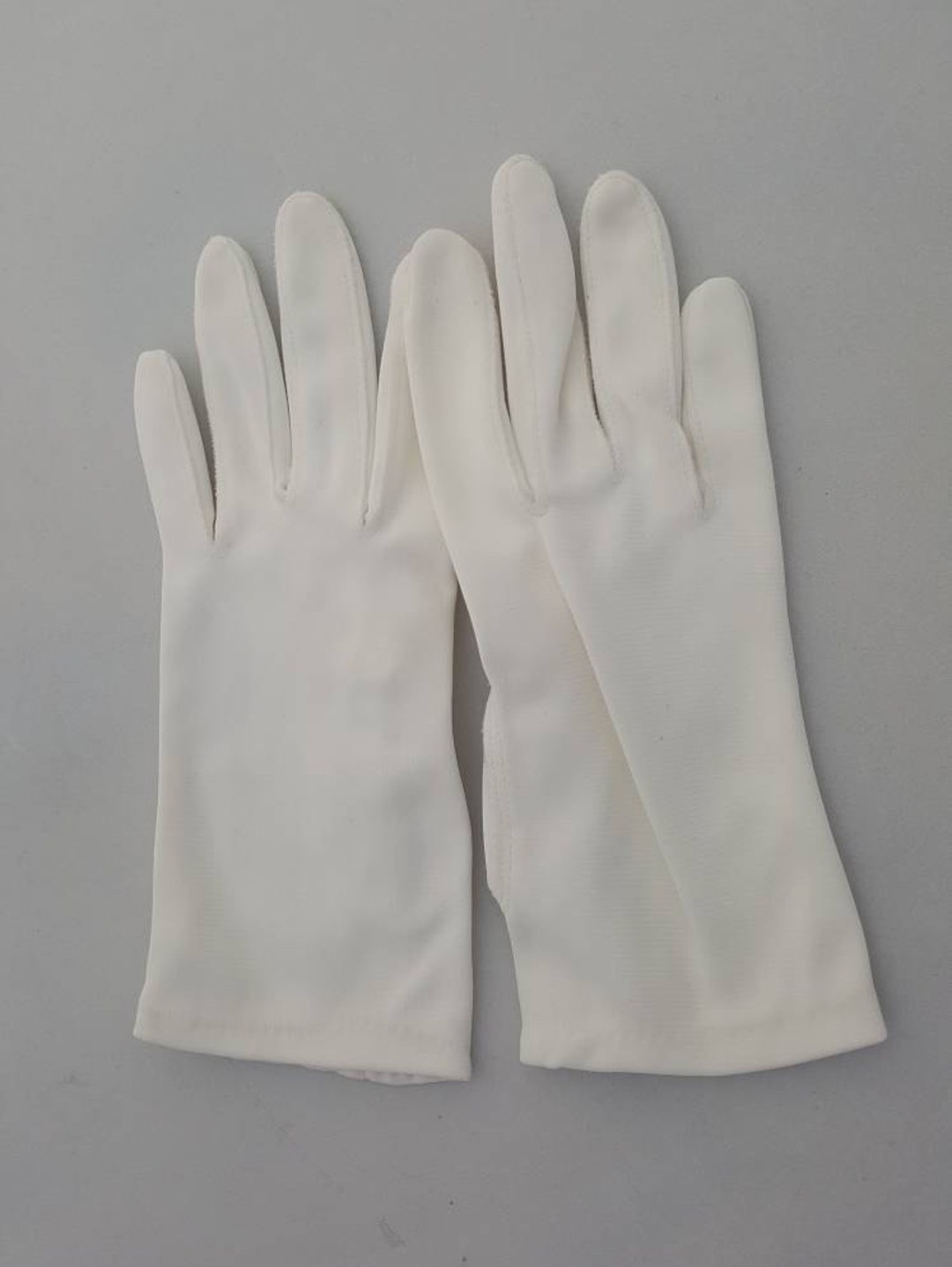 Gloves for Wedding White Gloves Wrist Length Nylon Gloves - Etsy