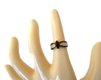 Sapphire Ring Vintage Sapphire Gemstone Ring 14K HGE Taille 8 Womens Dinner Cocktail Rings Gold Filled Costume Jewelry Rings Bijoux Antique Jewelry