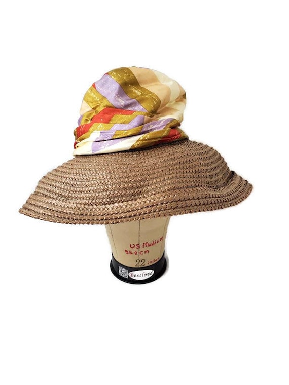 Wide Brim Sun Hat for Women UV Protection Vintage Brown Mushroom Print,  Summer Beach Cap with Wind Lanyard, Foldable Visor Hats for Outdoor