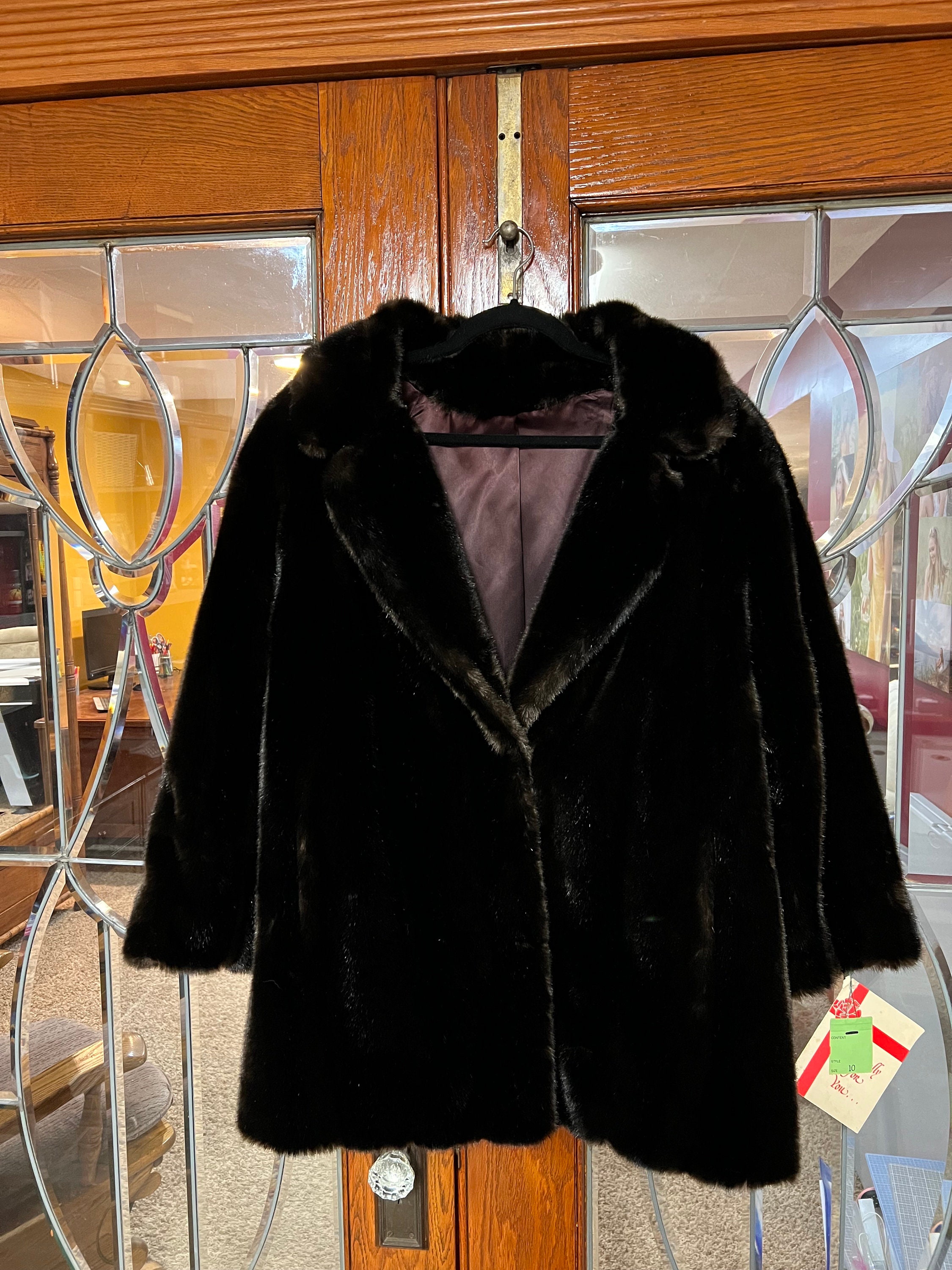 Vintage Faux Fur Coat New With Original Tags Style VI LTD - Etsy