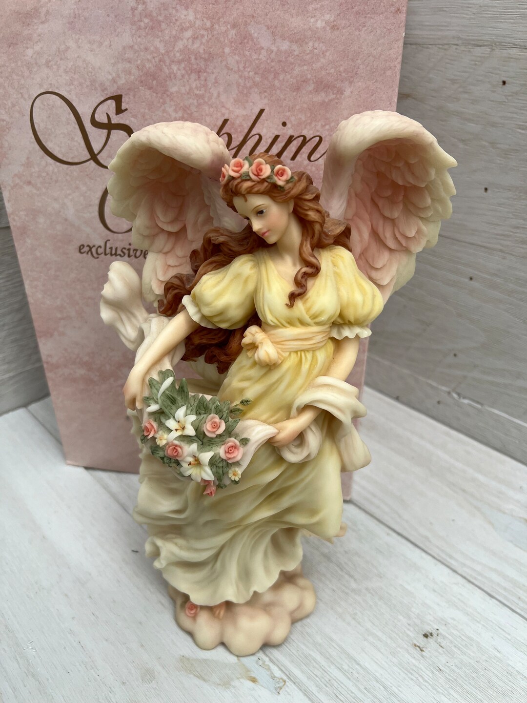 Large 12 Seraphim Classics Angel Chloe Natures Gift, 12 Inch, With