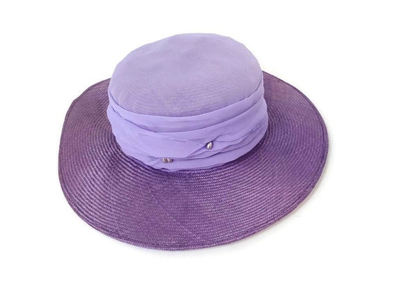 Vintage Designer Jacqueline Ferrar Sun Hat Wide B… - image 6